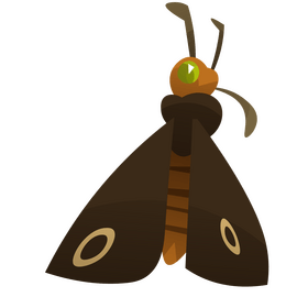 Moth wings cartoon clipart