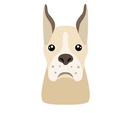 Dog face clipart