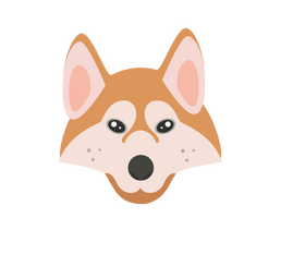 Free dog face clipart