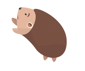 Hedgehog illustration clipart