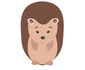Cartoon hedgehog clipart