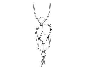 Necklace jewellery drawing black and white clipart