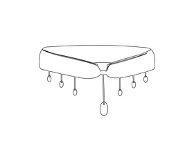 Necklace jewellery black and white clipart