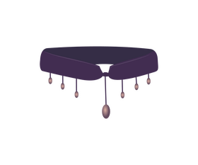 Purple necklace jewellery clipart