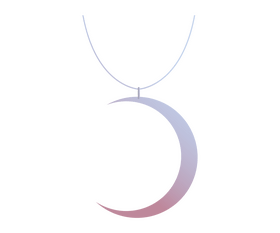 Moon necklace clipart