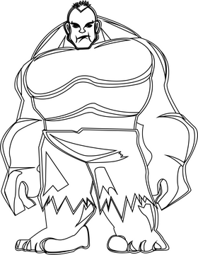 Hulk black and white clipart free download