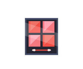 Pink eyeshadow illustration clipart