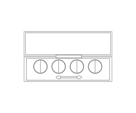 Cartoon eyeshadow make up black and white clipart