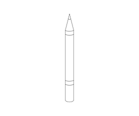 Make up eyeliner pencil black and white clipart