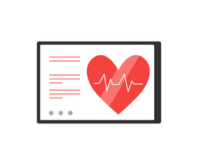 Cardiogram cartoon clipart