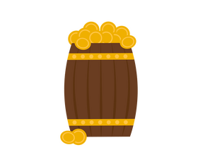 St Patrick barrel clipart