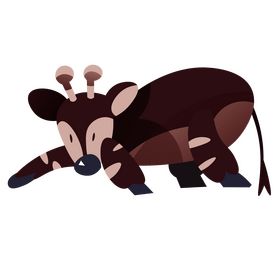 Cute okapi clipart