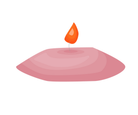 Burning candle clipart