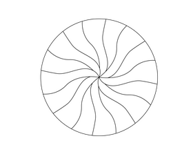 Candy props black and white clipart