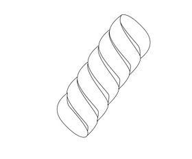 Candy licorice illustration black and white clipart