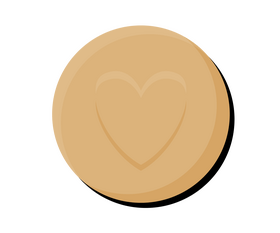 Round cookie illustration clipart