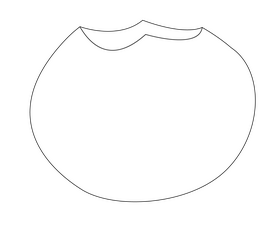 Tagalong cookie black and white clipart