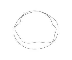 Cartoon cookie with chocolate black and white clipart