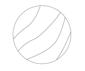 Neptune planet black and white clipart