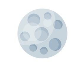 Cartoon moon clipart