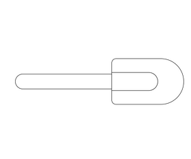 Culinary scapula black and white clipart