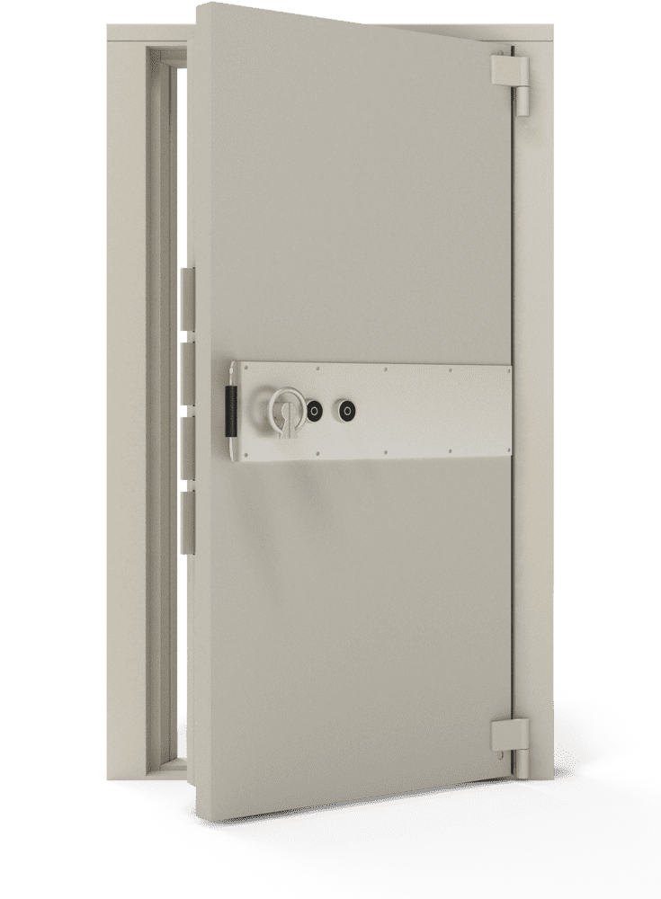 Secure Access Vault Door Design PNG