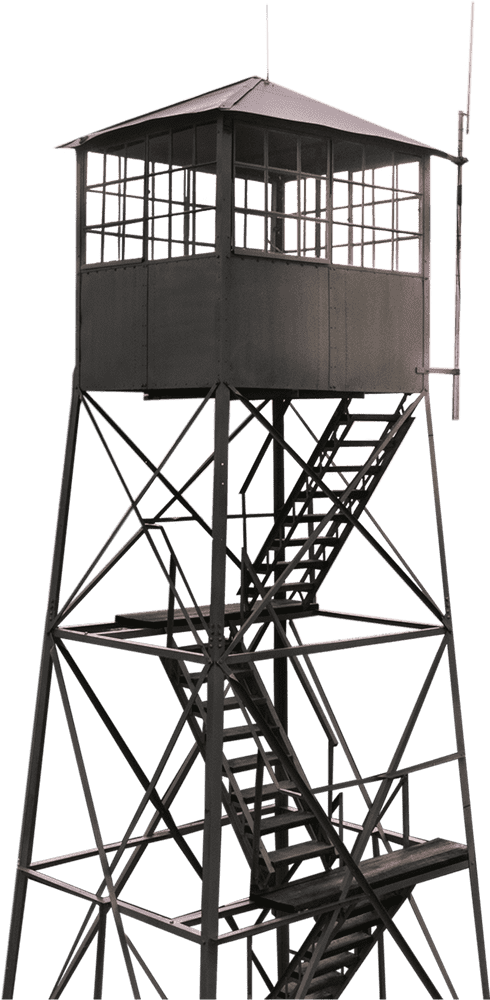 City Skyline Observation Tower Perspective PNG