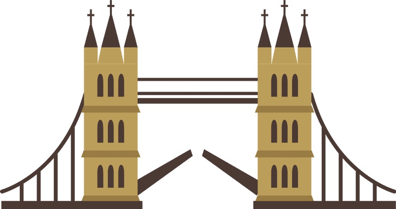 Golden Towers Bridge of Serenity PNG