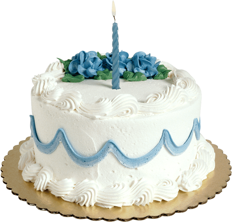 Birthday Bliss A Delightful Floral Celebration Cake PNG