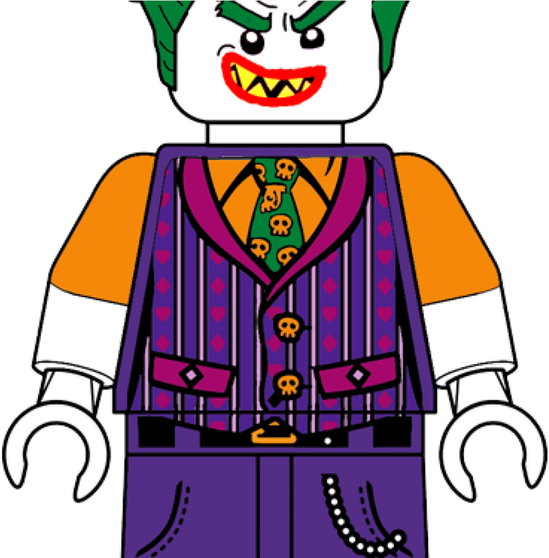 Lego Joker The Mischievous Villain of Bricks PNG