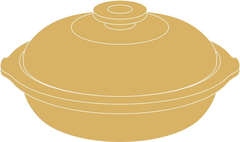 Elegant Clay Pot for Culinary Creations PNG