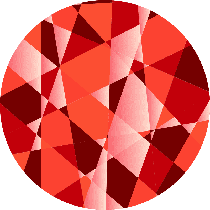 Radiant Red Gemstone Mosaic Delight PNG