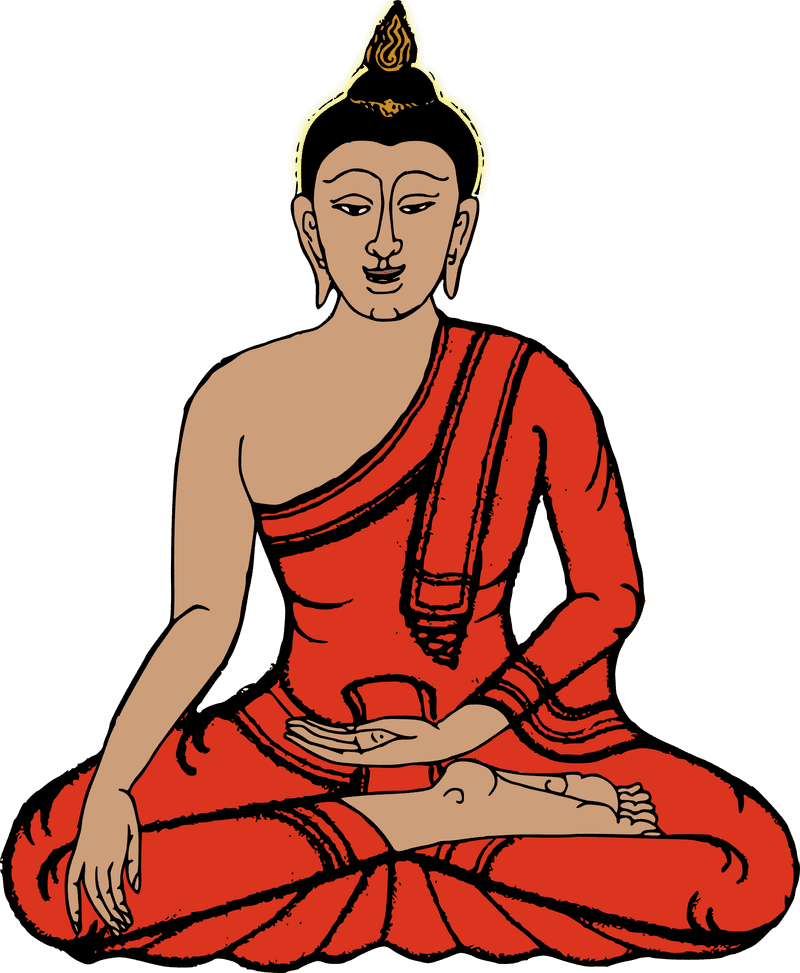Serene Buddha of Inner Peace PNG