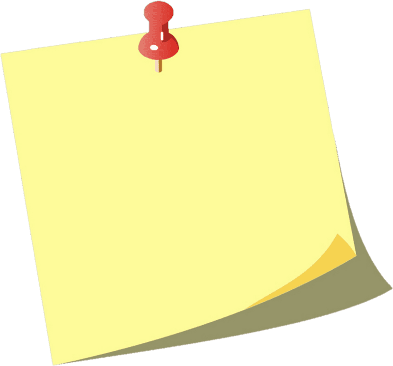 Sticky Pin Note Reminder PNG