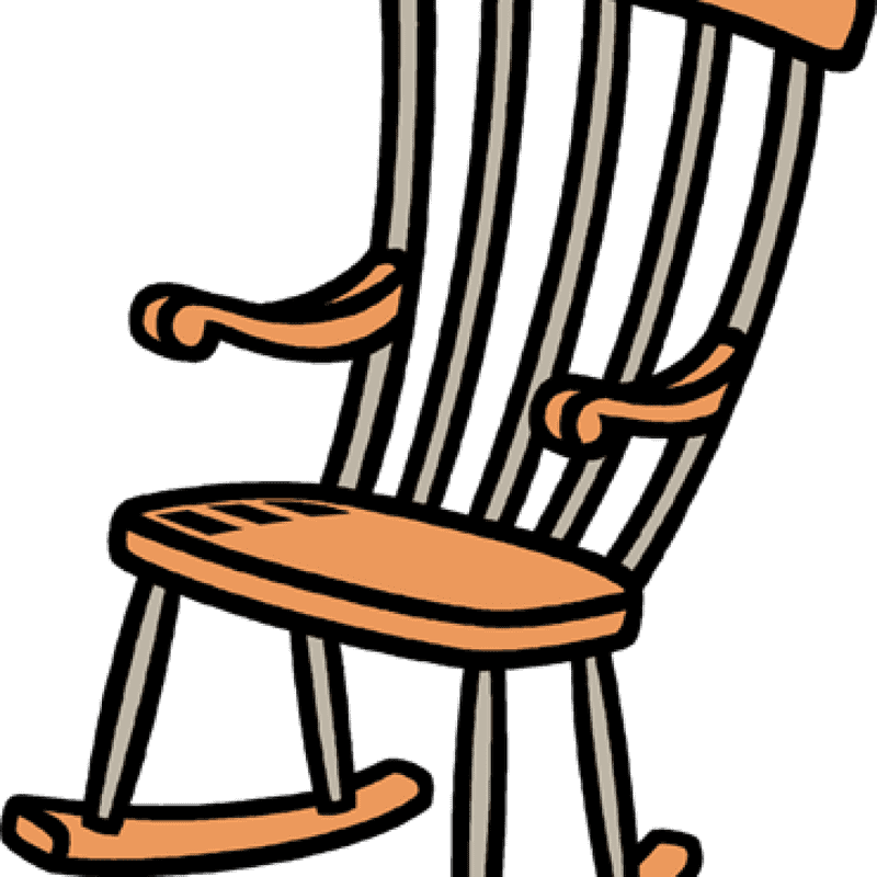 Modern Rocking Office Chair Design PNG