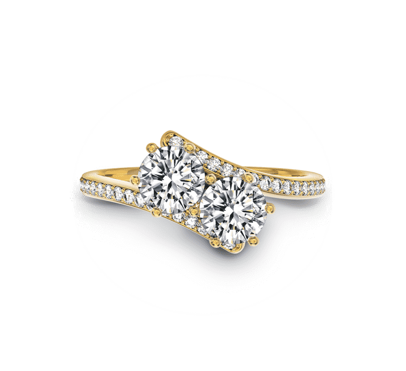 Elegant Gold Ring with Jade Stone Accents PNG