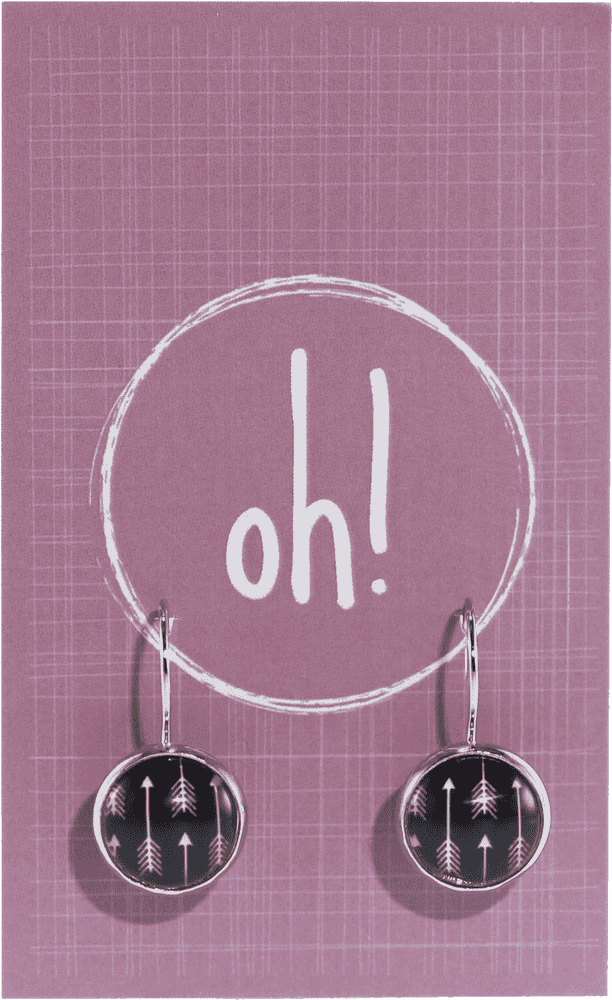 Chic Arrow Motif Earrings for Modern Style PNG