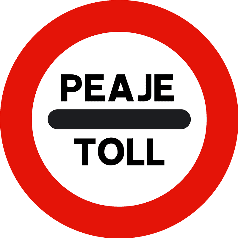 Pay Here for Toll Road Access PNG