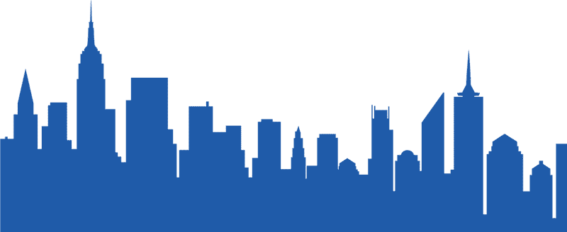 Majestic City Skyline at Dusk PNG
