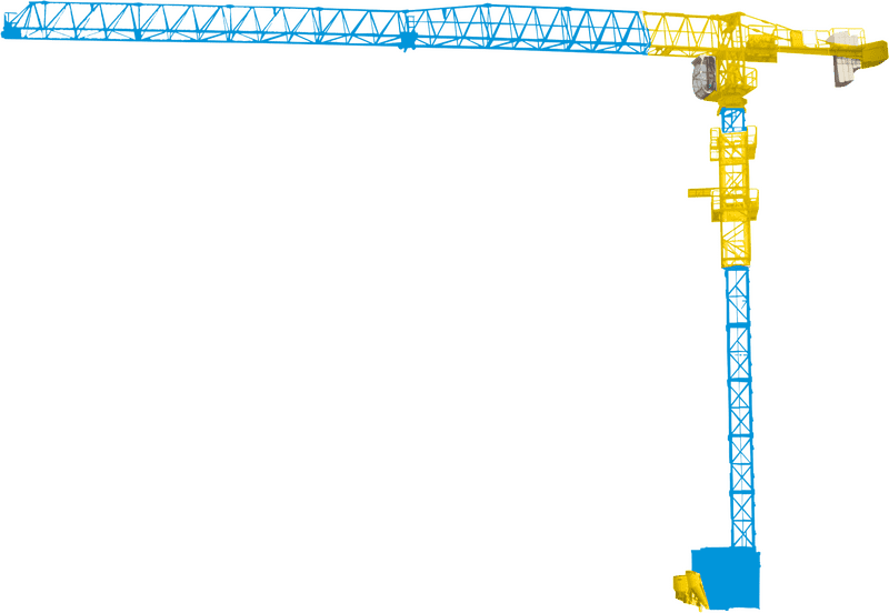 Vibrant Building Crane for Modern Construction Projects PNG