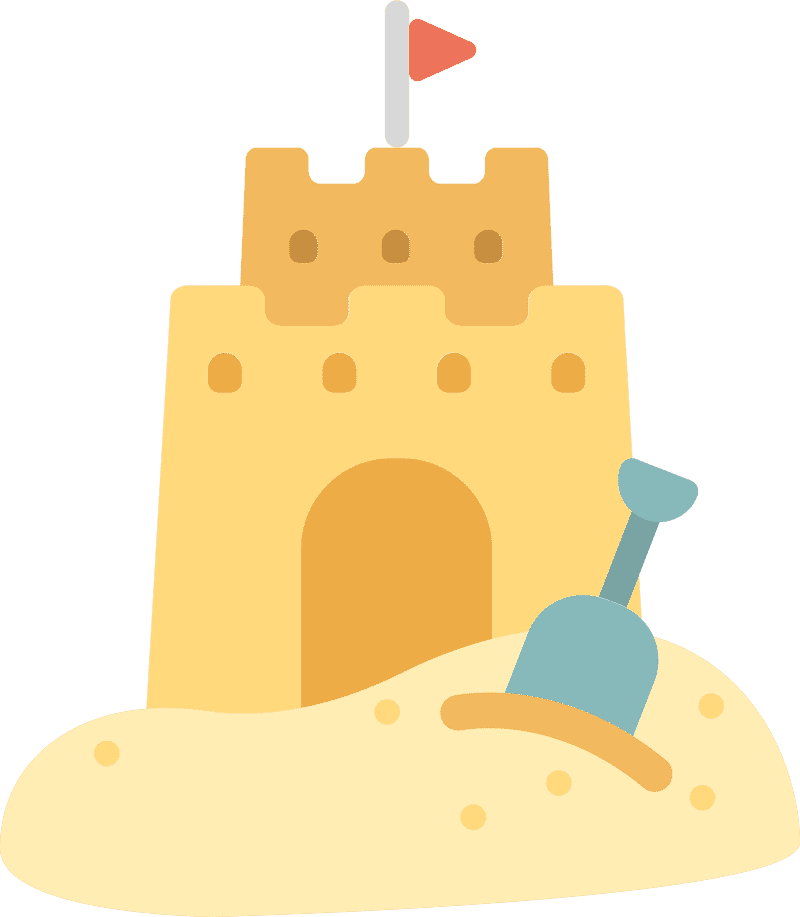 Sunny Sandcastle Adventure PNG