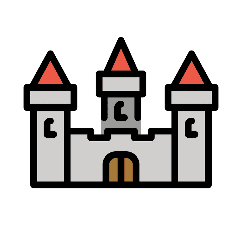 Majestic Fortress of the Enchanted Castle PNG