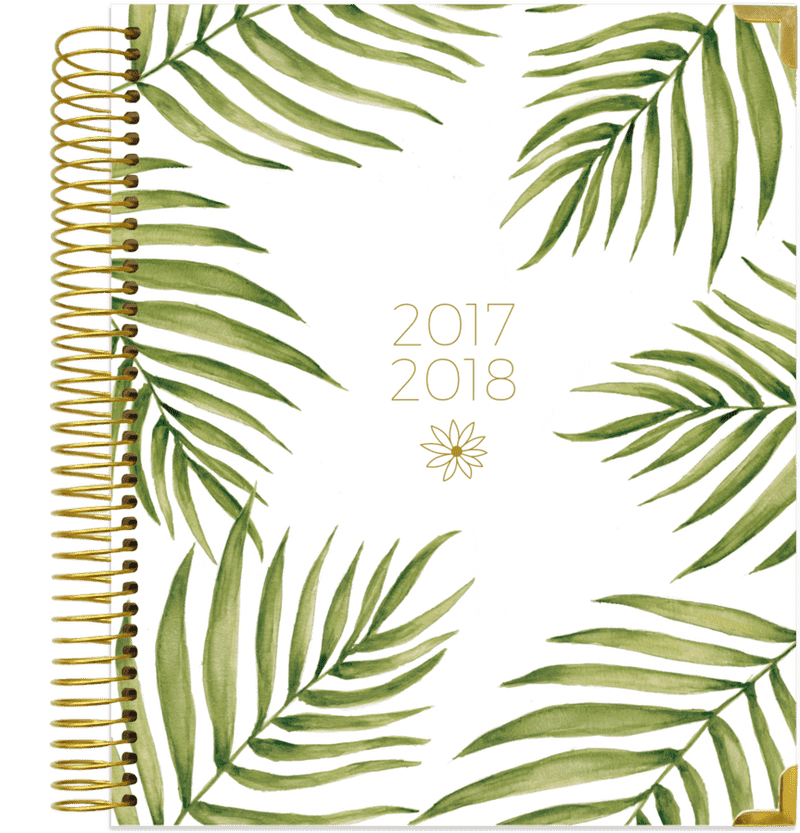 Elegant Day Planner with Tropical Touch PNG