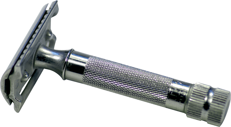 Precision Silver Razor for Smooth Shaving PNG