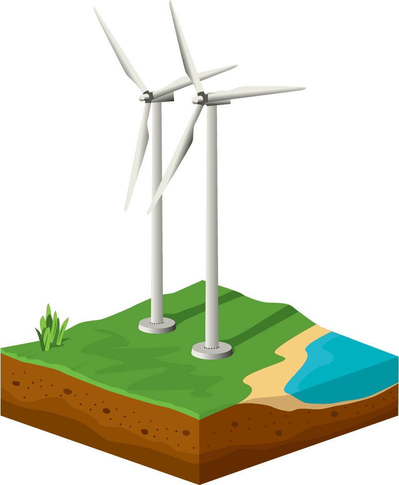 Eco-Friendly Wind Turbine Energy Solution PNG