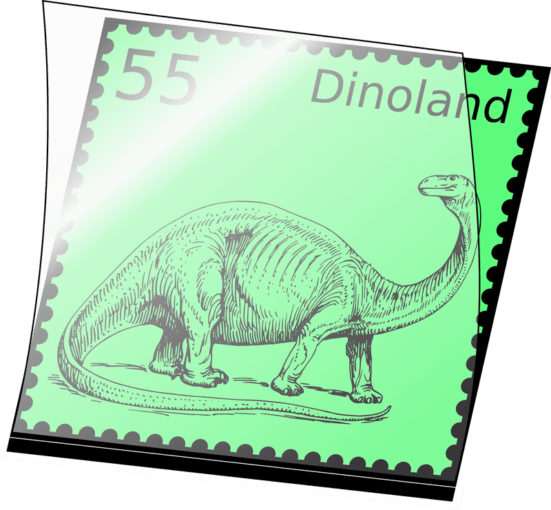 Rubber Stamp of Dinoland's Dinosaur Adventure PNG