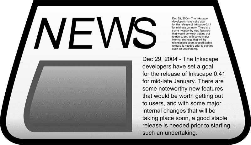 Newspaper Stand of Current Events PNG