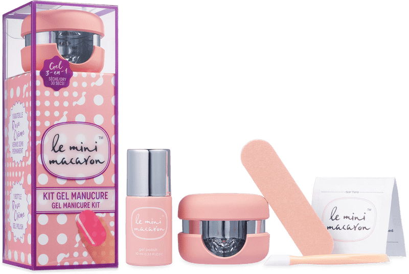 Elegant Macaron Box for Stylish Manicure Essentials PNG