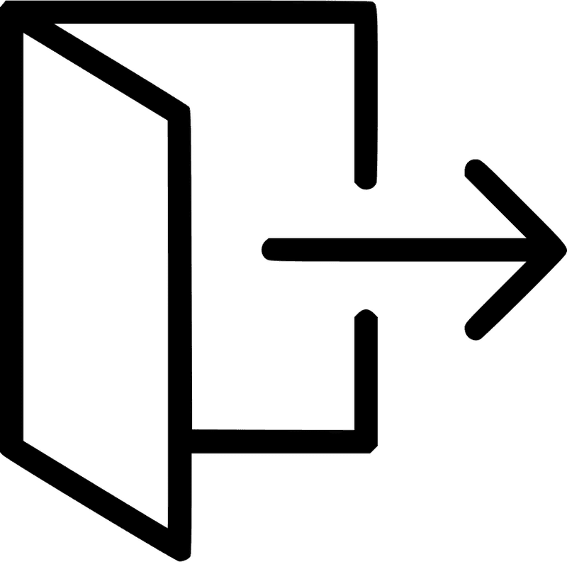 Clearly Marked Emergency Exit Pathway PNG