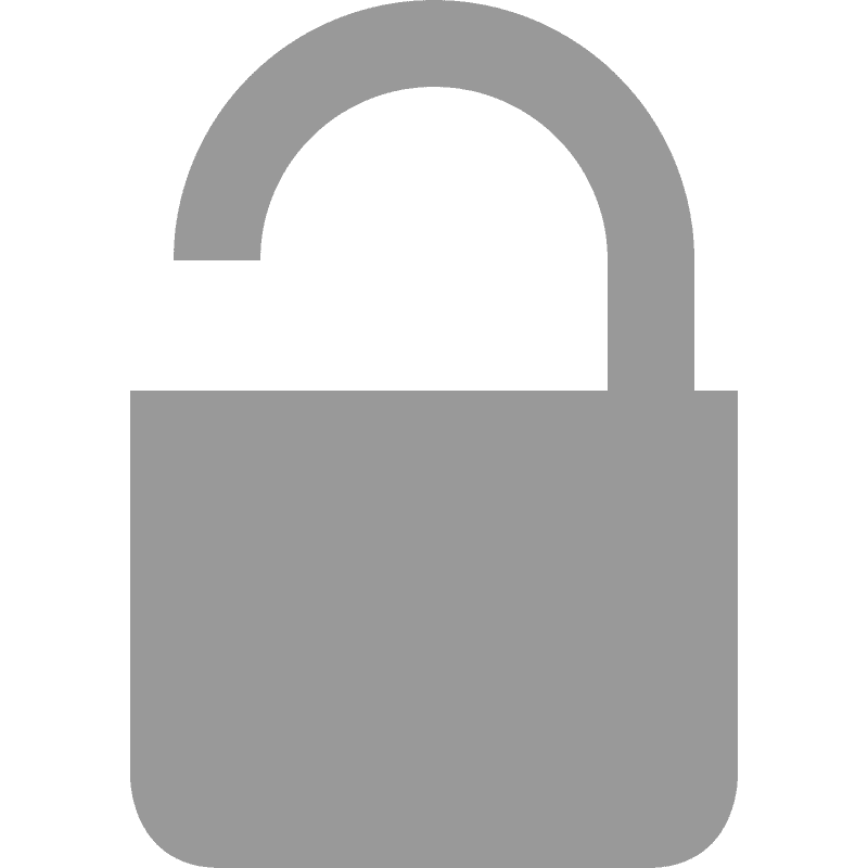 Open Lock Symbol Representation PNG